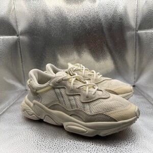 Size 5 Adidas Ozweego Beige Bone Mens Mesh Lace-Up Athletic Sneakers HP9115